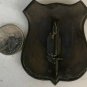 Nice Old West Ant. Brass Badge ' Colt Guard '