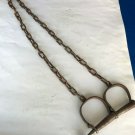 Leg Iron Shackles Rustic Jailer Prison Guard Cast Iron Metal