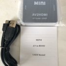 1080p Mini AV2HDMI Adapter Deluxe Computer Cable Up Scaler 1080P