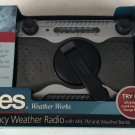 Totes Weather Works Emergency Weather Radio w/ Crank No Batteries Needed New