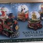 Santa & Friends Snow Globe Train Christmas Holiday Classics Collection Set of 4