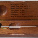 Vtg Pour Servir A La Juste Temperature - French Wine Thermometer w/ Wood Box