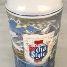 HEILEMAN’S OLD STYLE BEER VINTAGE 1985 STEIN MUG MADE IN BRAZIL CERAMARTE