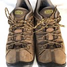 Keen Mens Explore Black Brown Leather Waterproof Hiking Trail Shoes Size 13 M