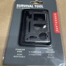 KIKKERLAND SURVIVAL TOOL 11 Functions Stainless Steel with Pouch -New # CD 401