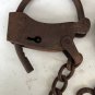 Alcatraz Prison Handcuffs, Iron Adjustable Cuffs with Chain & Antique Finish