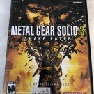 Metal Gear Solid 3: Snake Eater (Sony PlayStation 2 PS2 2004), No manual
