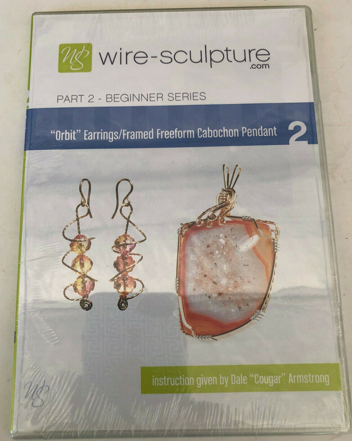 wire-culpture part 2 beginners orbit earrings/framed freedom cabochon pendant 2