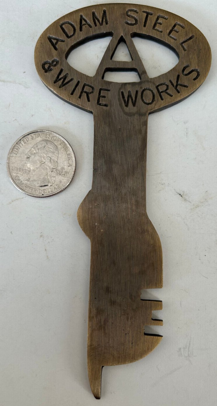 Folger Adam Solid Brass Jailhouse Key