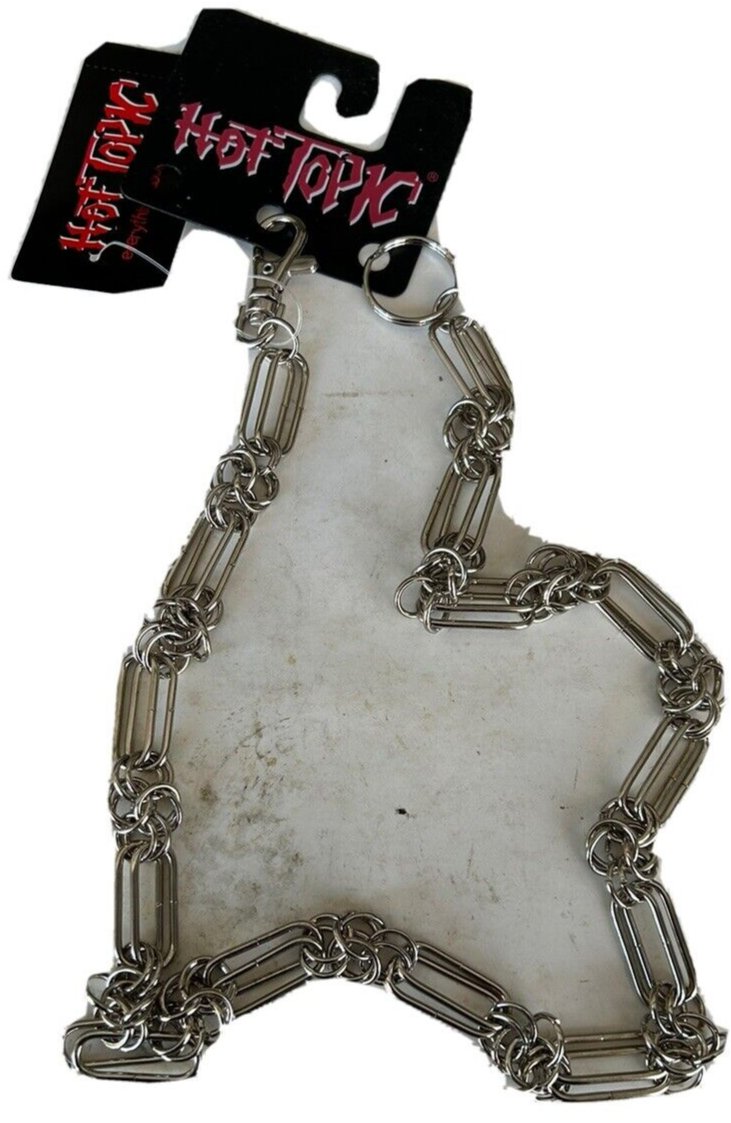 Hot Topic Double Oval Link 28â Biker wallet chain
