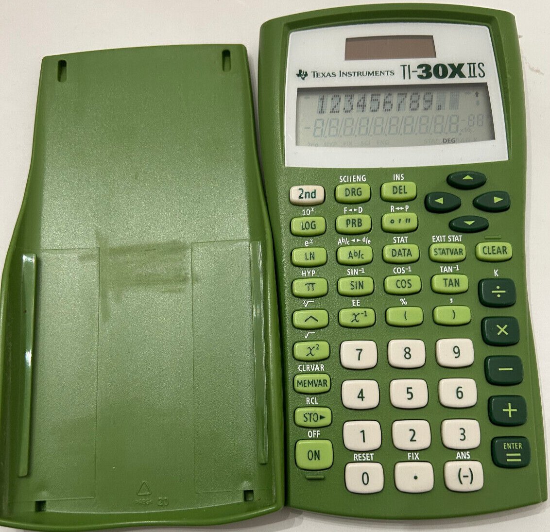 Texas Instruments TI-30xllS Solar Education Calculator Green