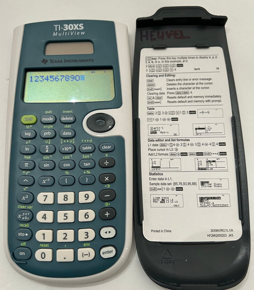 Texas Instruments TI-30XS MultiView Scientific Calculator - Blue