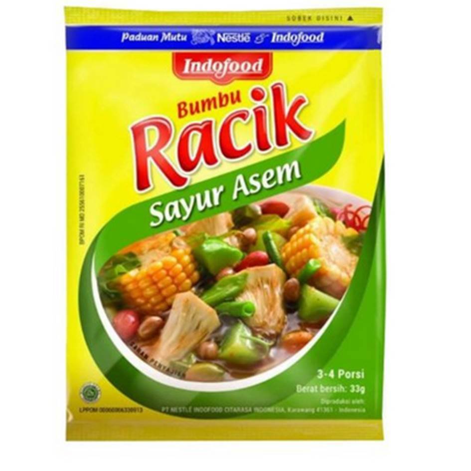 20 sch Indofood Bumbu Racik Cooking Spices For Sayur Asem Halal Indonesian Taste