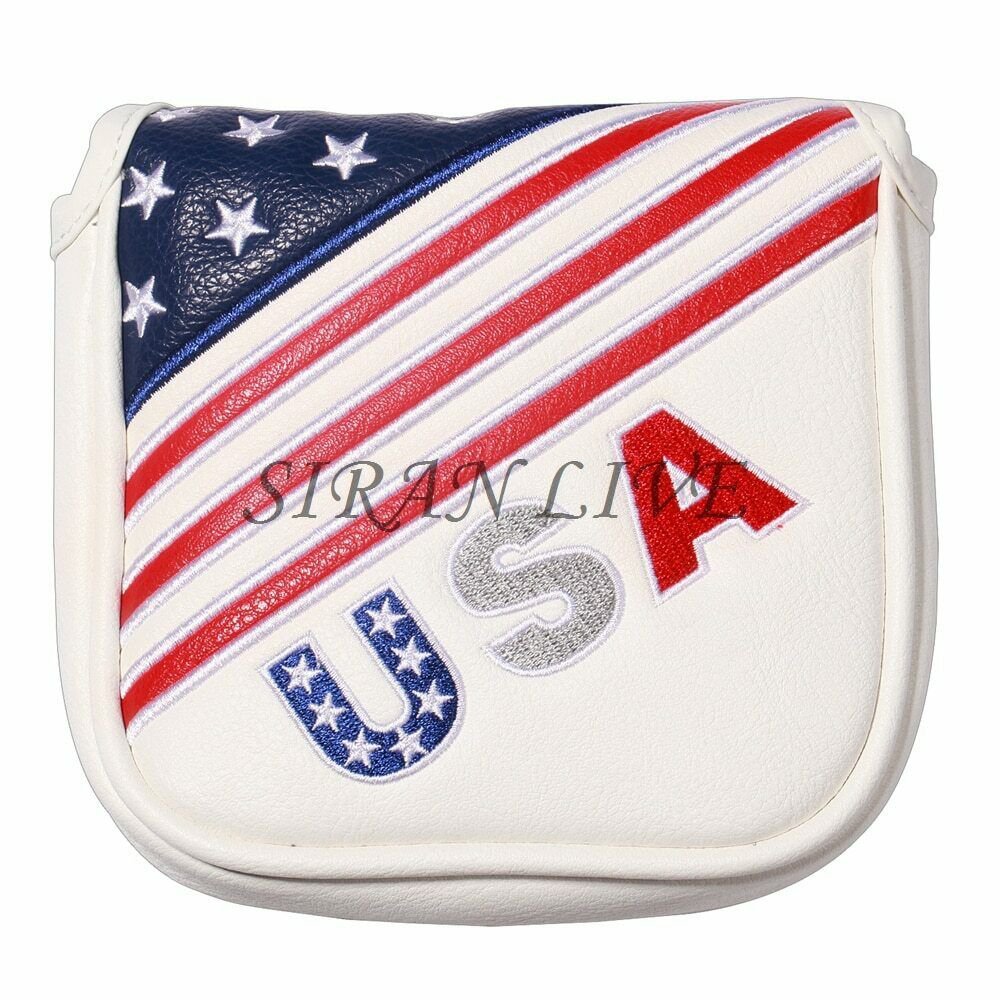 Golf Square Large Mallet Putter cover club headcover magnetic closure for