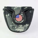 Golf Putter Cover Magnetic Closure PU Leather USA Golf Putter Headcover  gplf
