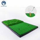 Golf Mat with Rubber Tee for Driving Hitting Chipping Putting Artificial Dual