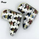 [2 Colors] Little Bear Blade Golf Putter Covers With Magnetic Closure Outdoor