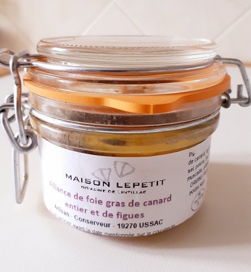 Whole duck foie gras and figs 100gr
