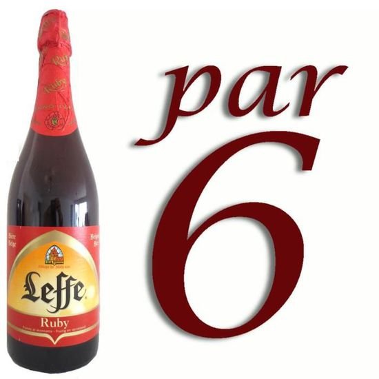Leffe Ruby beer 6x75 cl