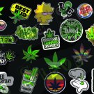 22 individual weed theme 420 Weed Buds Stoned Joint MJ Kush Sticker Decals A