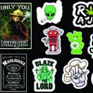 18 Weed Marijuana Cannabis 420 Fun Vinyl Stickers A