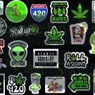 22 individual weed theme 420 Weed Buds Stoned Joint MJ Kush Sticker Decals B