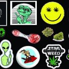 420 Weed Marijuana Cannabis Blaze E.T. Mickey Fun Vinyl 18 Stickers C
