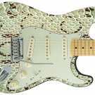 Pistachio Color Snake Guitar Skin Sticka Steves