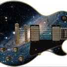 Nebula 2 Dark Black and Blue Burst Guitar Skin