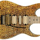 Constrictor Orange Snake Guitar Skin Sticka Steves
