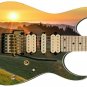 Rolled Sunrise & Sunsets Guitar Skin