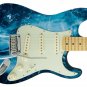 Guitar Skin Deep Water Lake Ice Crack Freeze Theme Body Wrap Vinyl Sticker Decal