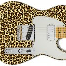 Leopard Print Guitar Skin Instrument Body Wrap Vinyl Sticker Decal