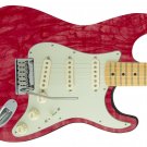 Guitar Skin Spalt Maple Blood Orange Wood Body Instrument Wrap Vinyl Sticker