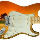 Sunny Daze Orange Yellow Guitar Skin