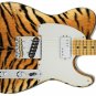 Guitar Skin Tiger Fur Stripes black orange Theme H Body Wrap Vinyl Sticker Decal
