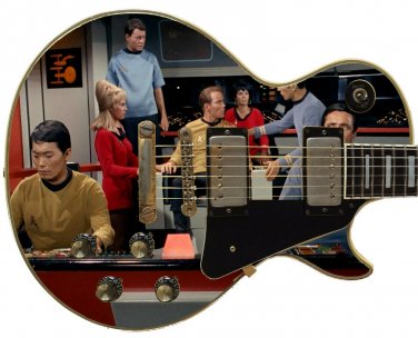 Guitar Skin Star Trek Captain's log Kirk Spock retro vinyl sticker decal GS 033