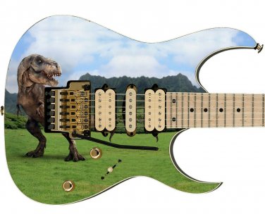 Guitar Skin Jurassic Park Dinosaur Reflection vinyl sticker decal GS 080