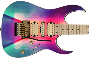 Guitar Skin Cool Acid Trip Color Band Waves Theme Body Wrap Vinyl Sticker Decal