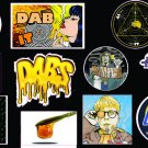 16 Weed Marijuana Dab Shatter Cannabis Chronic 420 Dabs Fun Vinyl Stickers G