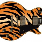Guitar Skin Tiger Stripes black orange Theme G Body Wrap Vinyl Sticker Decal