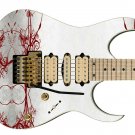 Guitar Skin Red Retro Lines Pattern Vintage Cool vinyl sticker decal GS 052