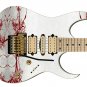 Guitar Skin Red Retro Lines Pattern Vintage Cool vinyl sticker decal GS 052