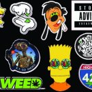 420 Marijuana Lisa & Friends Cannabis Weed Dabs Spliff Fun Vinyl 18 Stickers B