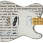 Guitar Skin Uncle Andy & the Funny Pony word Theme Body Wrap Vinyl Sticker Decal