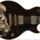 Angry Lion Sepia Guitar Skin