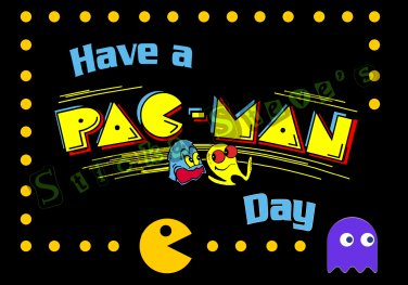 80's Pacman Super Retro Cool Nice Day 1980's Chomp Vinyl Sticker Decal