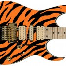 Guitar Skin Tiger Stripes black orange Theme A Body Wrap Vinyl Sticker Decal