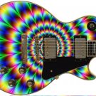 60's psychedelic Ty Dye Acid Trip Color Guitar Skin