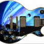 Flying High Again Blue and Purple Northern Lights Guitar Skin